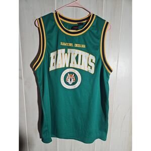 Stranger Things Hawkins Indiana High School Basketball Jersey Mens L Tiger